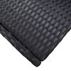 vidaXL Ensemble de bar de jardin 7 pcs et coussins Résine tressée Noir