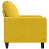 vidaXL Fauteuil Jaune 60 cm Velours
