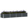vidaXL Jardini&egrave;re Anthracite 320 x 80 x 45 cm Acier