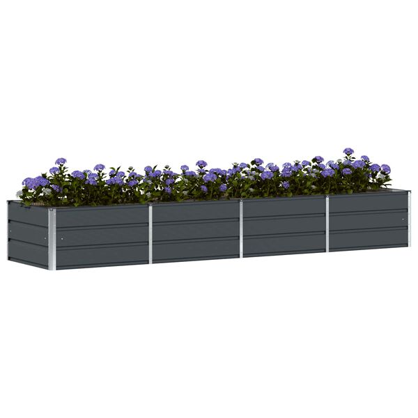 vidaXL Jardini&egrave;re Anthracite 320 x 80 x 45 cm Acier