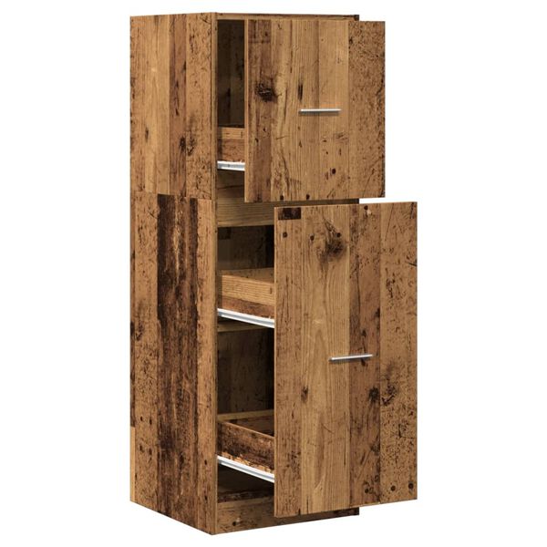 vidaXL Armoire d'apothicaire vieux bois 40x41x118 cm bois d'ing&eacute;nierie