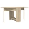 vidaXL Table &agrave; d&icirc;ner 138 x 70 x 73,5 cm Bois d'ing&eacute;nierie Ch&ecirc;ne Sonoma