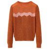 Pull-over tricot&eacute; pour enfants cognac 128