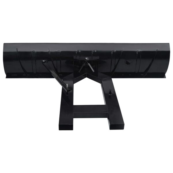 vidaXL Chasse-neige pour chariot &eacute;l&eacute;vateur 200x48 cm Noir
