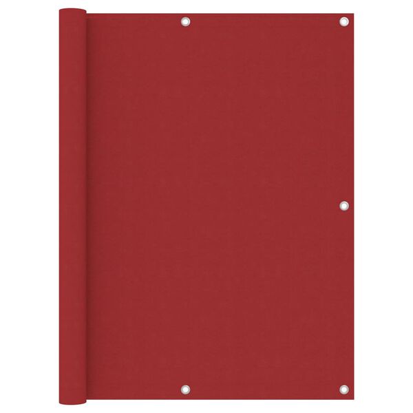 vidaXL &Eacute;cran de balcon Rouge 120x500 cm Tissu Oxford