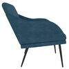 vidaXL Banc Bleu 110x76x80 cm Velours