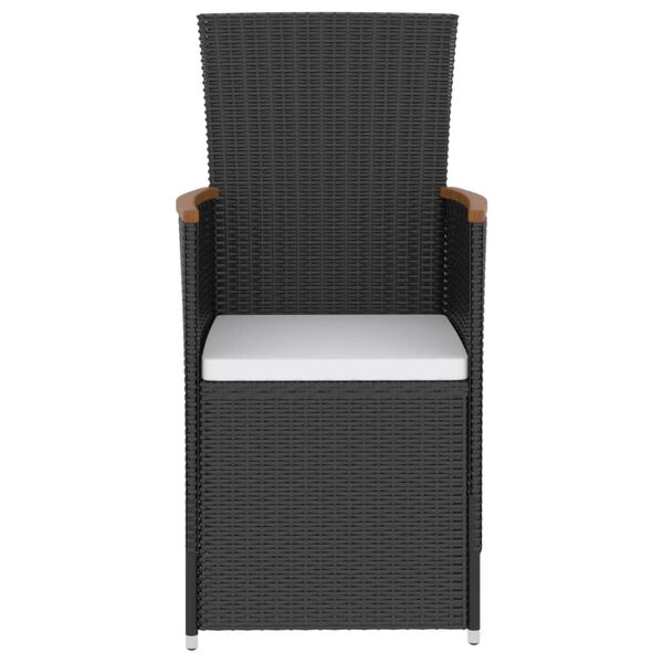 vidaXL Ensemble à manger d'extérieur 5pcs avec coussins Résine tressée