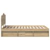 vidaXL Cadre de lit avec t&ecirc;te de lit Sonoma 120 x 200 cm Pin massif