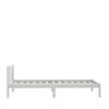 vidaXL Cadre de lit sans matelas blanc bois massif 100x200 cm