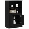 vidaXL Highboard Ch&ecirc;ne noir 60 x 35.5 x 103.5 cm Bois d'ing&eacute;nierie