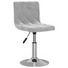 vidaXL Chaises pivotantes &agrave; manger lot de 4 gris clair velours