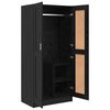 vidaXL Armoire Ch&ecirc;ne noir 82,5 x 51,5 x 180 cm Bois d'ing&eacute;nierie