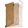 vidaXL Portail de jardin 85x150 cm acier corten conception d'herbe