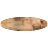 vidaXL Dessus de table Ø 40x1,5 cm rond bois massif de manguier brut