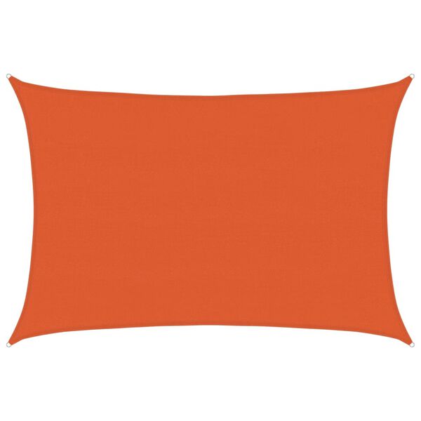 vidaXL Voile d'ombrage 160 g/m&sup2; rectangulaire orange 5x7 m PEHD
