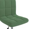 vidaXL Chaise pivotante de salle à manger Vert foncé Velours