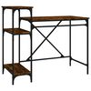 vidaXL Bureau avec &eacute;tag&egrave;res ch&ecirc;ne 105x50x90 cmbois d'ing&eacute;nierie et fer