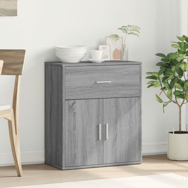 vidaXL Buffet sonoma gris 60x31x70 cm bois d'ingénierie