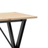 vidaXL Table à manger cadre en X 80x50x75 cm bois de pin massif acier