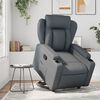 vidaXL Fauteuil inclinable Gris Similicuir
