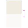 vidaXL Store enrouleur occultant blanc cass&eacute; 130x210 cm largeur tissu