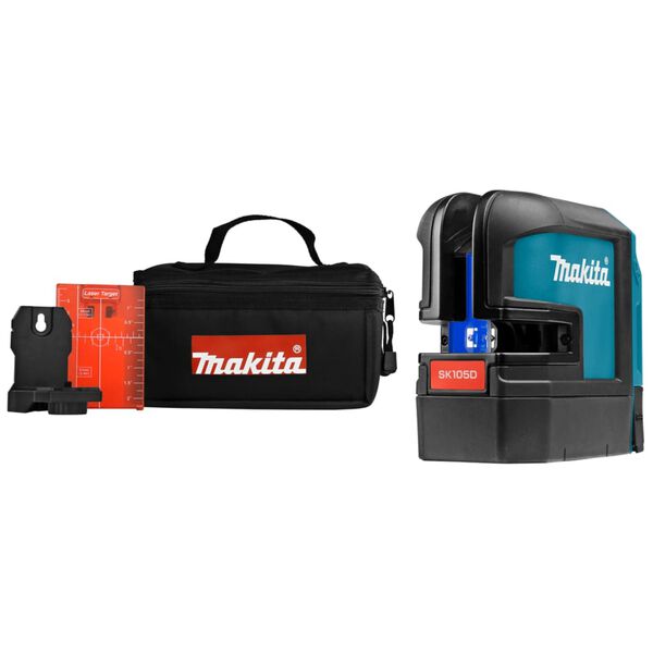 Makita Niveau à laser transversal 10,8 W Rouge 25 m Bleu et noir