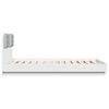 vidaXL Cadre de lit avec LED sans matelas blanc 150x200 cm