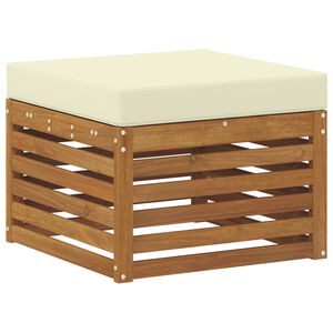 vidaXL Pouf d'Ext&eacute;rieur Bois d'Acacia Massif Naturel