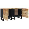 vidaXL Tables de chevet 2 pcs 40x33x46 cm Bois de manguier solide