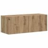 vidaXL Meuble TV mural 2 pc Ch&ecirc;ne artisan Bois d'ing&eacute;nierie