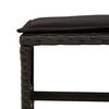 vidaXL Ensemble &agrave; manger de jardin 9pcs coussins noir r&eacute;sine tress&eacute;e