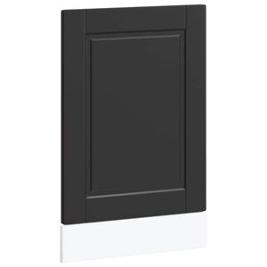 vidaXL Panneau de lave-vaisselle Porto noir 45x1,5x57 cm