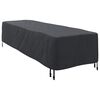 vidaXL Housse de Transat Uni Noir 74 x 210 x 40 cm tissu