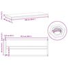 vidaXL &Eacute;tag&egrave;res murales 2 pcs 100x40x3 cm noir acier inoxydable