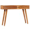 vidaXL Table console Bois d'acacia avec tiroirs sculpt&eacute;s 118x30x80 cm