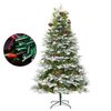 vidaXL Sapin de Noël pré-éclairé et pommes de pin vert 225cm PVC et PE