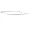vidaXL Auvent Blanc 3,5 x 2,5 m Métal