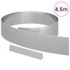 vidaXL Bordure de Pelouse Argent 450 x 0,05 x 15 cm Acier galvanis&eacute;