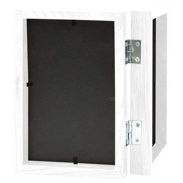 vidaXL Cadre photo d&eacute;pliable en deux Blanc 2x(21x29,7 cm)