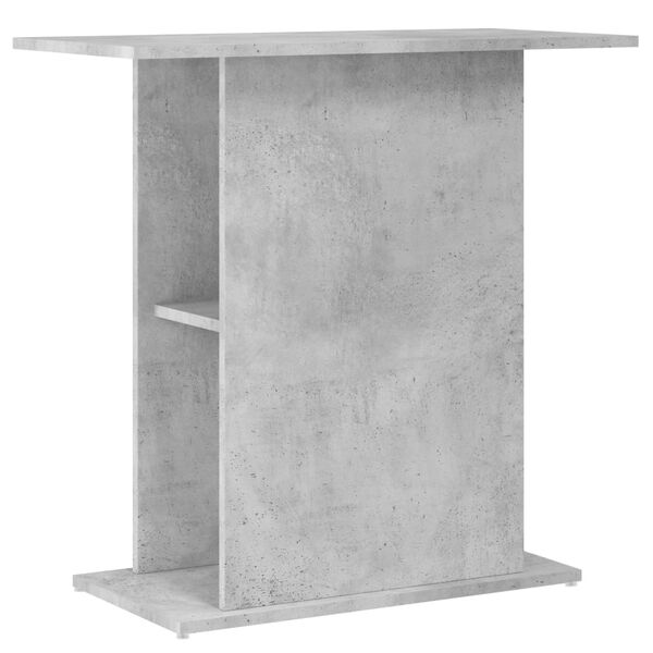 vidaXL Support pour aquarium gris b&eacute;ton 75x36x72,5cm bois d'ing&eacute;nierie
