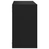 vidaXL &Eacute;tag&egrave;res cube murales 4 pcs Noir 26x15x26 cm