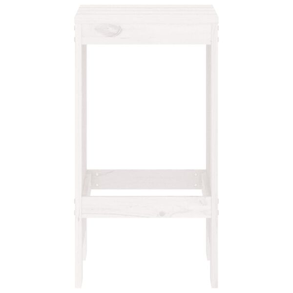 vidaXL Tabourets de bar lot de 2 blanc 40x36x75 cm bois massif de pin