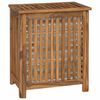 vidaXL Panier &agrave; Linge Naturel 50 x 35 x 60 cm Bois de teck massif