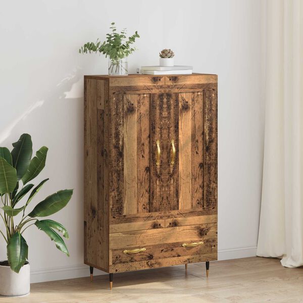 vidaXL Haut Armoire Bois Ancien 69,5 x 31 x 115 cm Bois d'ing&eacute;nierie