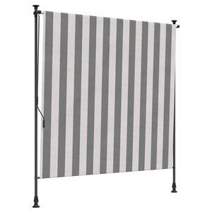 vidaXL Store Roulant Ext&eacute;rieur Anthracite et blanc 150 x 270 cm