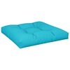 vidaXL Coussin de palette turquoise 70x70x12 cm tissu