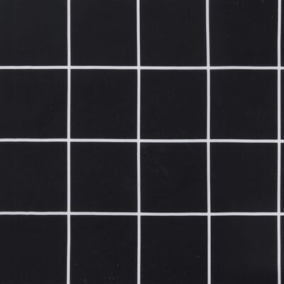 vidaXL Coussin de palette motif à carreaux noir 60x60x8 cm
