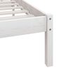 vidaXL Cadre de lit sans matelas blanc bois massif 140x190 cm