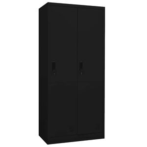 vidaXL Garde-robe Noir 80x50x180 cm Acier