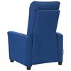 vidaXL Fauteuil électrique de massage Bleu Tissu